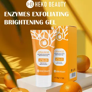 Hb Exfoliating Gel Brightening Cleanser, Facial Cleaning & Exfoliating Gel, Gentle Clean Fine Pores, 50g, Ideal Skincare Choice