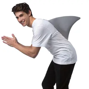 Rasta Imposta Shark Fin Costume with Safety Pin Attachment, Adult One Size Menswear Clothing