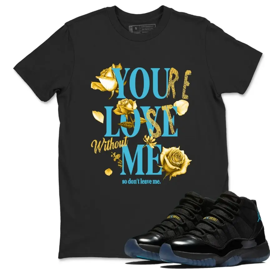 11 Gamma Blue Graphic Tee, Black Unisex Shirt to match Jordan 11 Gamma Blue Sneaker, 100% Cotton, Classic style, Design Printed T-Shirt, Menswear Top