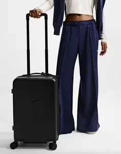 Nike Carry-On Luggage 22" Hardshell (52L) Black SKU: HV8584-010 Nike Swoosh Suitcase Nike Suitcase Travel Luggage Carry On Sportswear for Airplane Bags