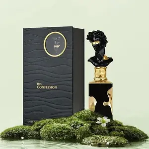 His Confession Eau de Parfum for Men - Bold Scent Colognes with Earthy Woody Warm Notes, 3.4 fl oz (100ml) Bottle, 3 to 3.9 fl oz Size, Long-Lasting, Contains Neither Harmful Additives, Single Item
