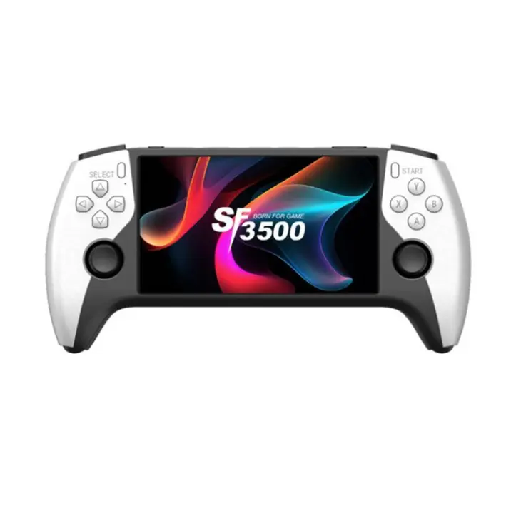 Sf3500 Large Screen Arcade Handheld Console - 5 in IPS HD Display, Dual-Player Battle, TV Compatible, Classic Games, Portable Gaming Device for Home, Party Use Retro