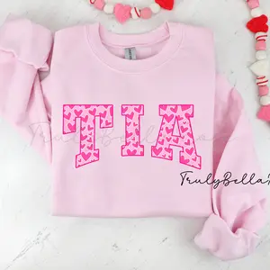 TIA heart valentine day crewneck sweatshirt