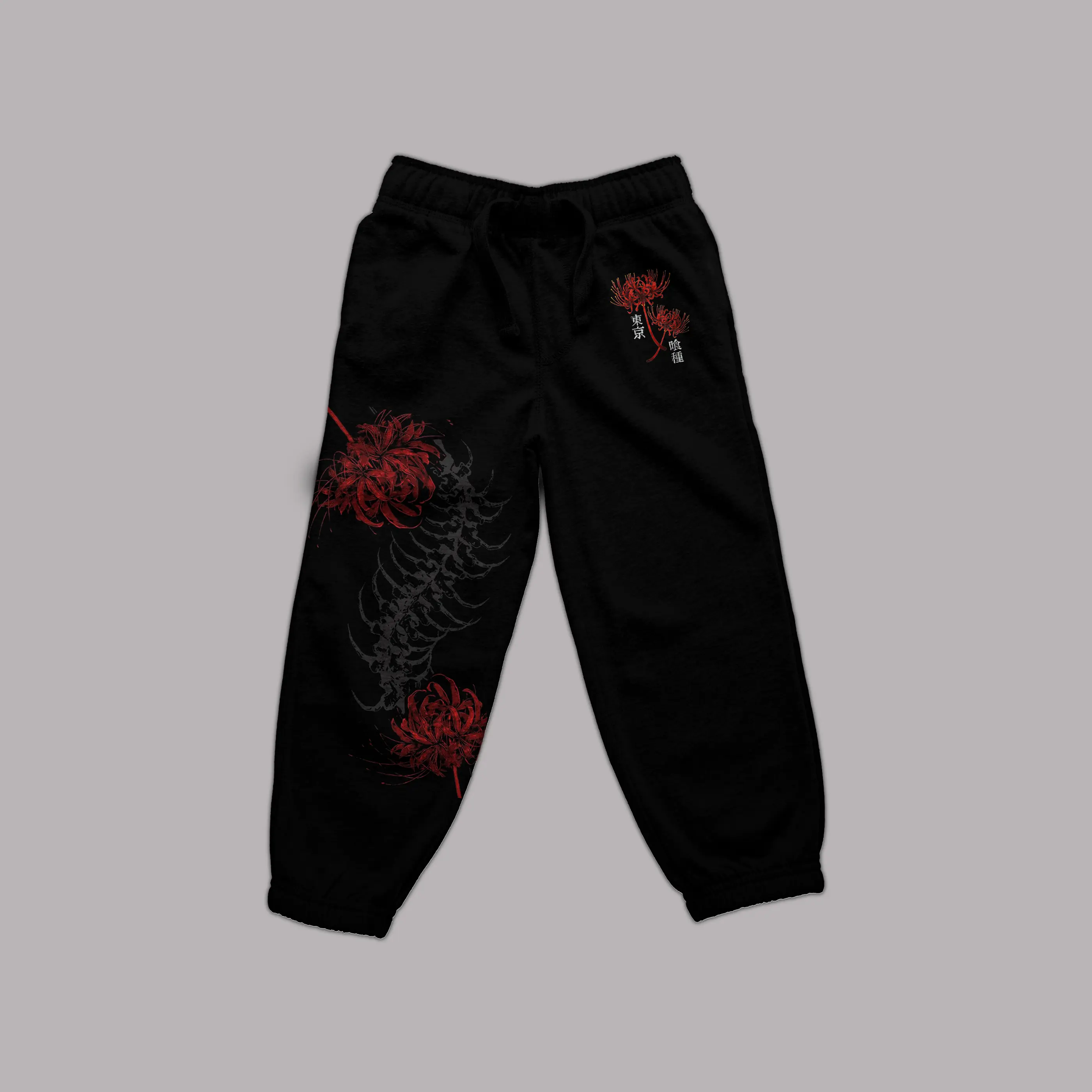 Red Spider Lily Sweatpants, Tokyo Ghouls Joggers, Anime Streetwear