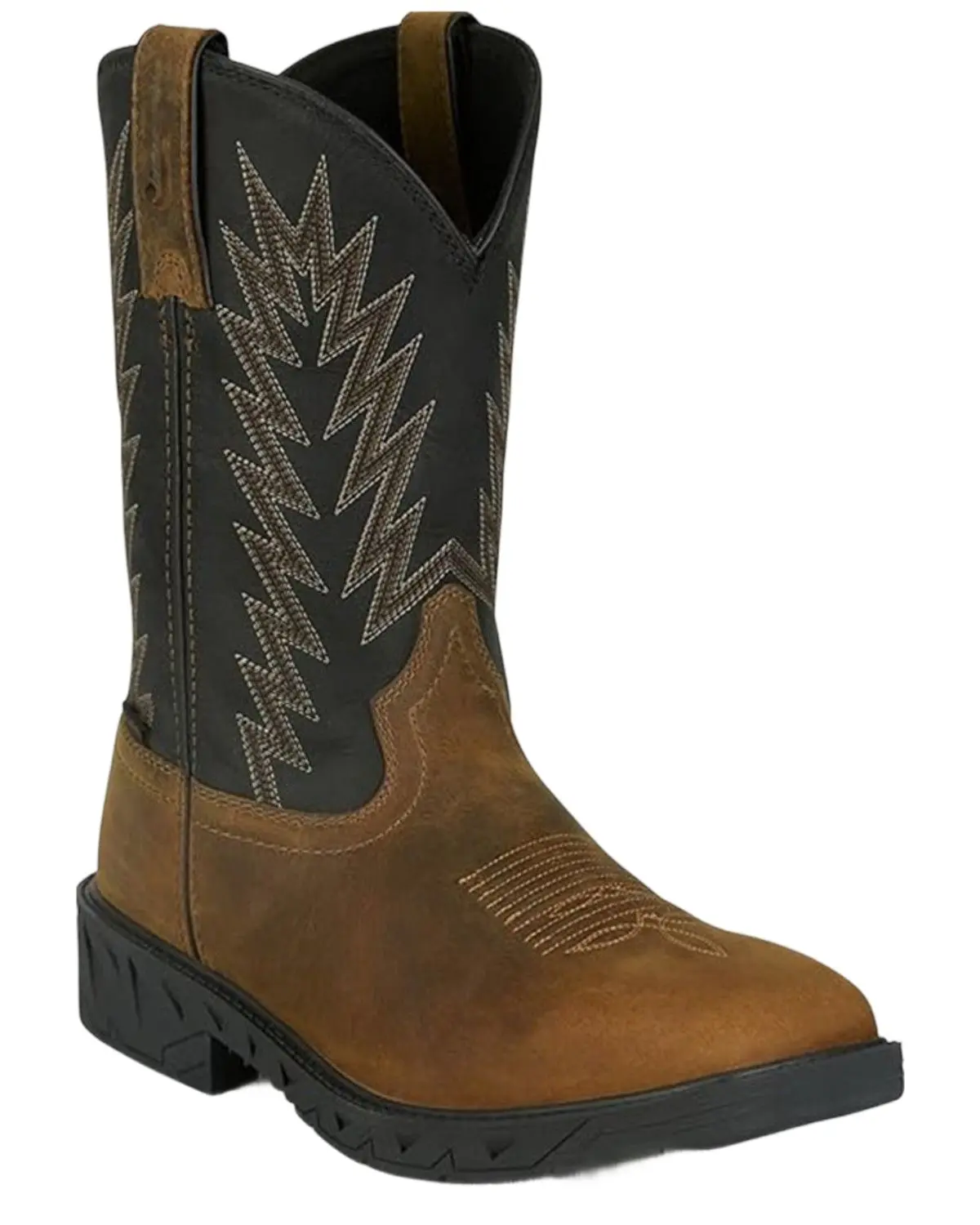 Justin Men's Men'S Taskmaker Pull-On Work Boot Steel Toe - Pd4073