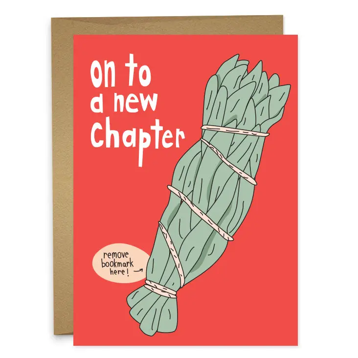 New Chapter Sage Bookmark + Greeting Card