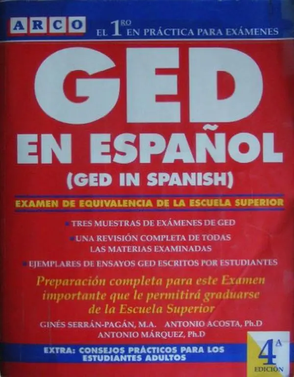 USED Book - Ged En Espanol: El Nuevo Examen De Equivalencia De LA Escuela Superior/Ged in Spanish (Spanish Edition) by Gines Serran-Pagan (Paperback) - spanish