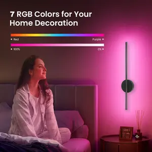 LED Wall Sconces, Modern RGB Dimming, 4400mAh Rechargeable Decorative Wall Lamps, Remote/Touch Control, For Bedrooms, Offices, Hallways, Home Interior Decorative Wall Lights