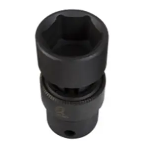 212 MAIN Cr-Mo Steel Impact Socket - 0.38 In. Drive, 14 Mm. Size, Long-Life Design