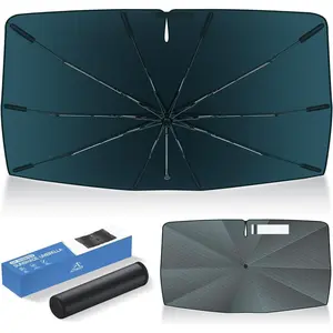 Autorder Windshield Sun Shade Umbrella for Mazda 3 2019-2025 Mazda3 Accessories,Upgraded Ice Crystal Material,Easy Setup Umbrella Sunshade for Car Windshield,100% Sun Blocking