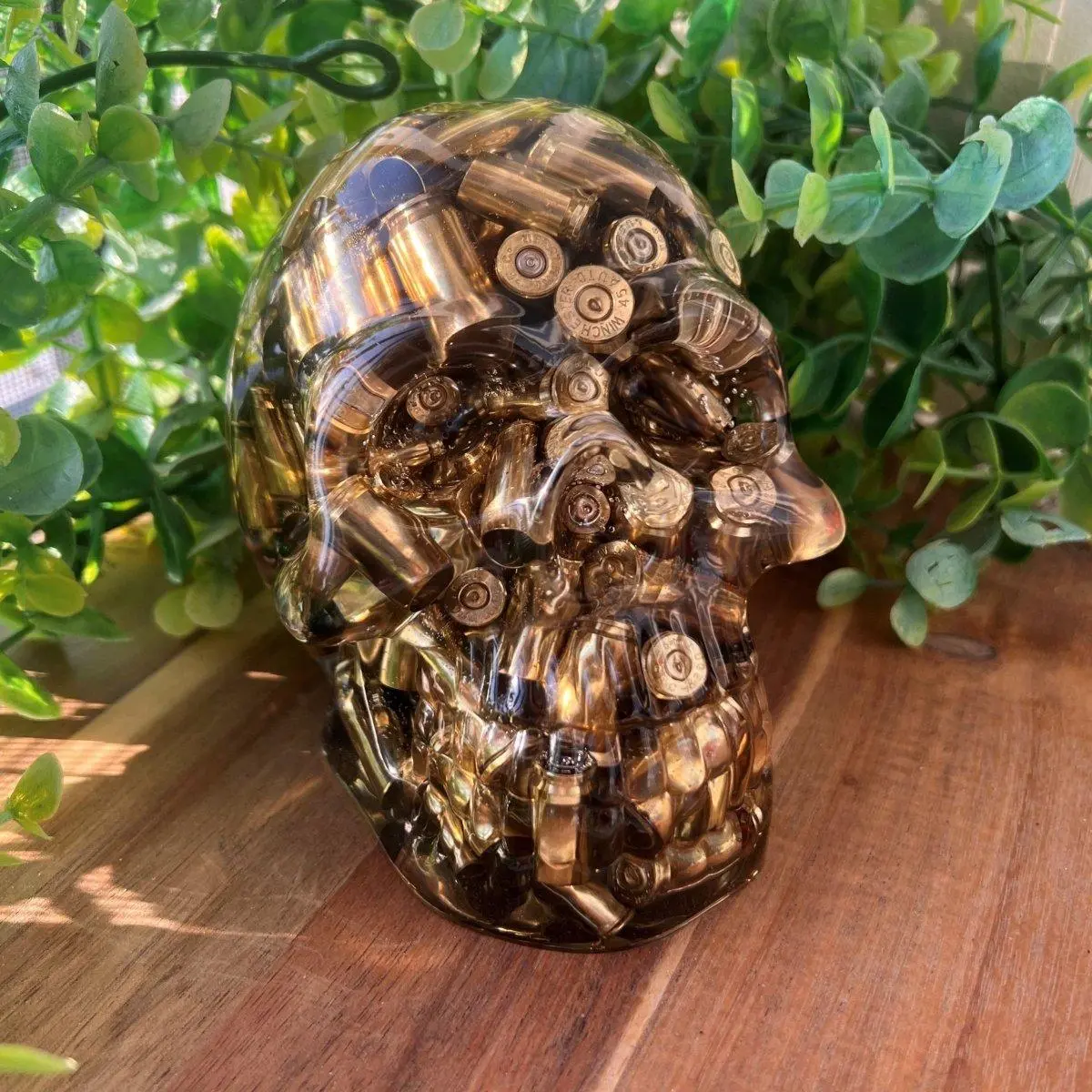 Large Clear Bullet Skull