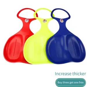 Portable Snow Sled Board Outdoor Winter Plastic Skiing Boards Snow Grass Sand Board Cold Resistant Ski Pad Snowboard For Adult