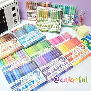 Guangna New Generation Art Gel Pens Set, 156 Pieces/13 Sets, High Capacity, Aesthetic Design, 1.0mm Medium Color Ink Pens for Office Use