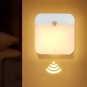 Motion Sensor LED Night Light USB Rechargeable Withswitch Night Lamp for Bedroom Kitchen Cabinet Light Wireless Closet Light