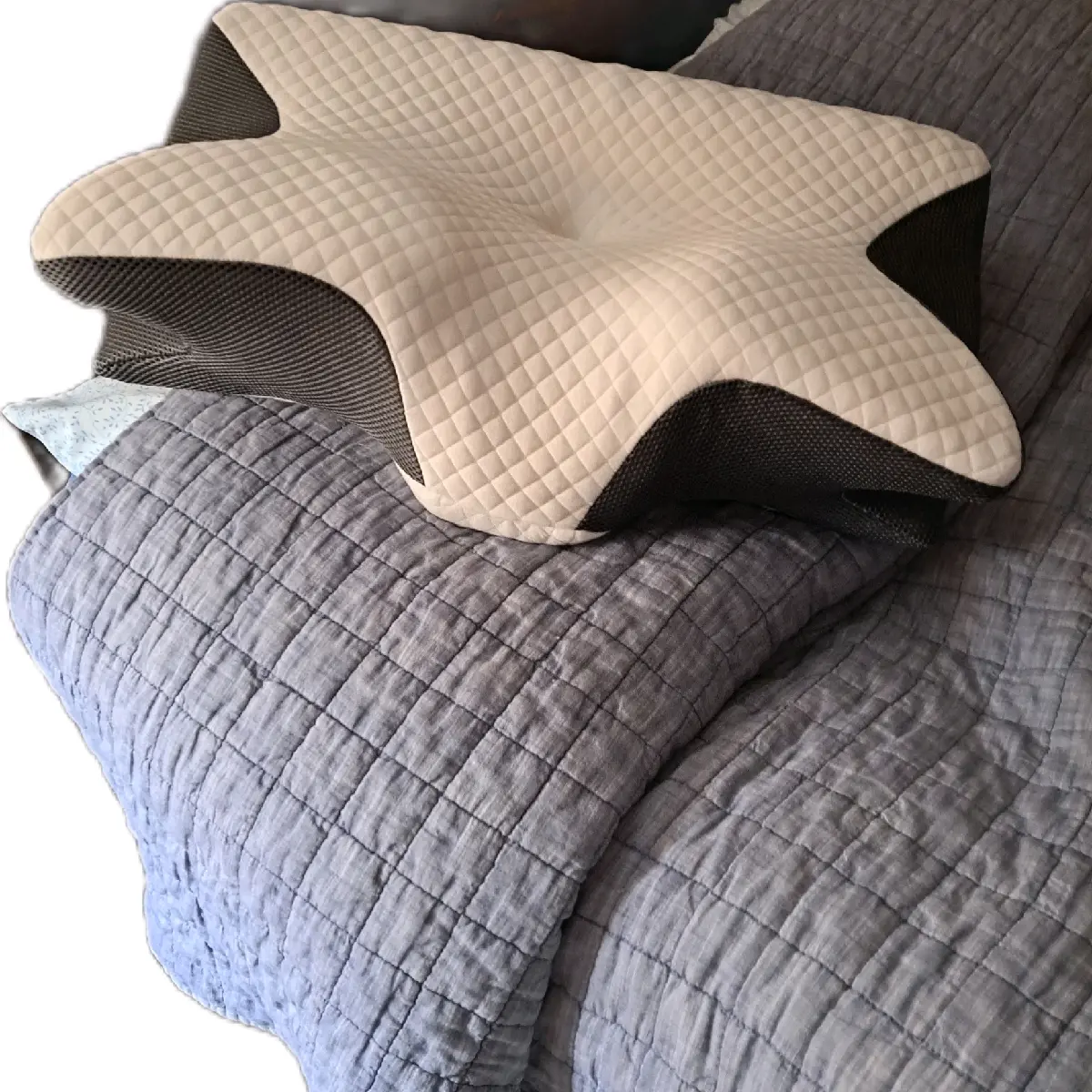 Orthopedic neck and back pillow.