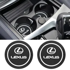 Lexus Silicone Car Cup Holder Mat Set, Non-Slip Design for Lexus Rx Es Nx, Easy to Clean Interior Accessory, Car Accessories