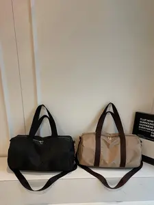 1PC Men's travel bag, shoulder bag, Lightweight travel bag, Casual Lightweight Bag, portable zipper closure, simple and large capacity, suitable for daily commuting, outdoor travel, fitness cycling, hiking, camping, suitable for students