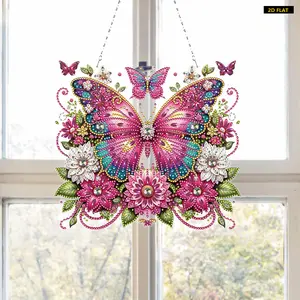2D Flat DIY Diamond Painting Kit with Crystal Sparkle Resin Gems, Handcrafting Rhinestone Art Ornaments, Hangable Decorative Handicraft Set for Unique Gifting & Home Decor,summervibes