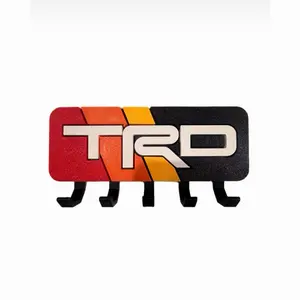 TRD Key Holder 3D Printed Wall Mount Toyota Racing Development Decor for Enthusiasts
