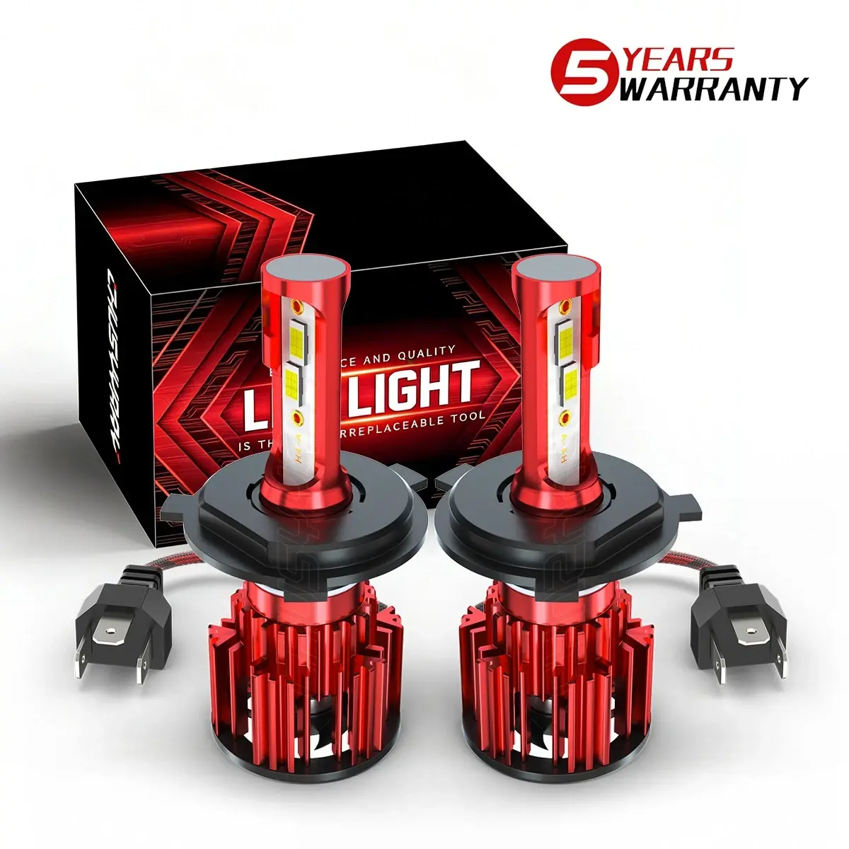 For Honda CR-V CRV 2007-2014 LED Headlight Bulbs H4 9003 Hi/Lo Beam White 6000K Car Accessories Convenient Mini Size Waterproof Csp Chips Led Drl