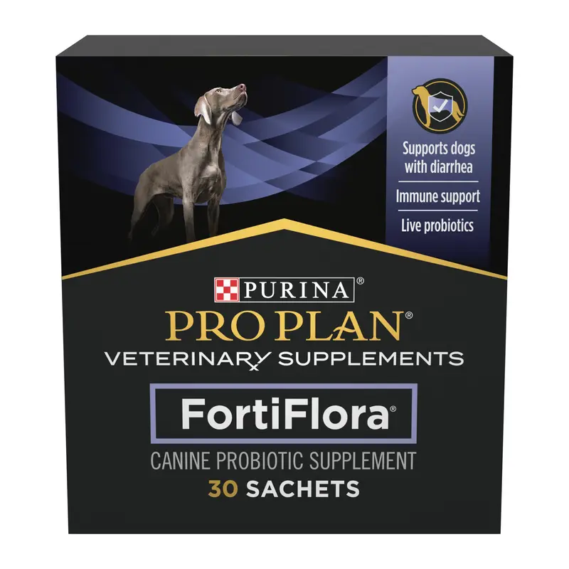 Purina Pro Plan Veterinary Supplements FortiFlora Dog Probiotic Supplement, Canine Nutritional Supplement - 30 ct. Box Springtok