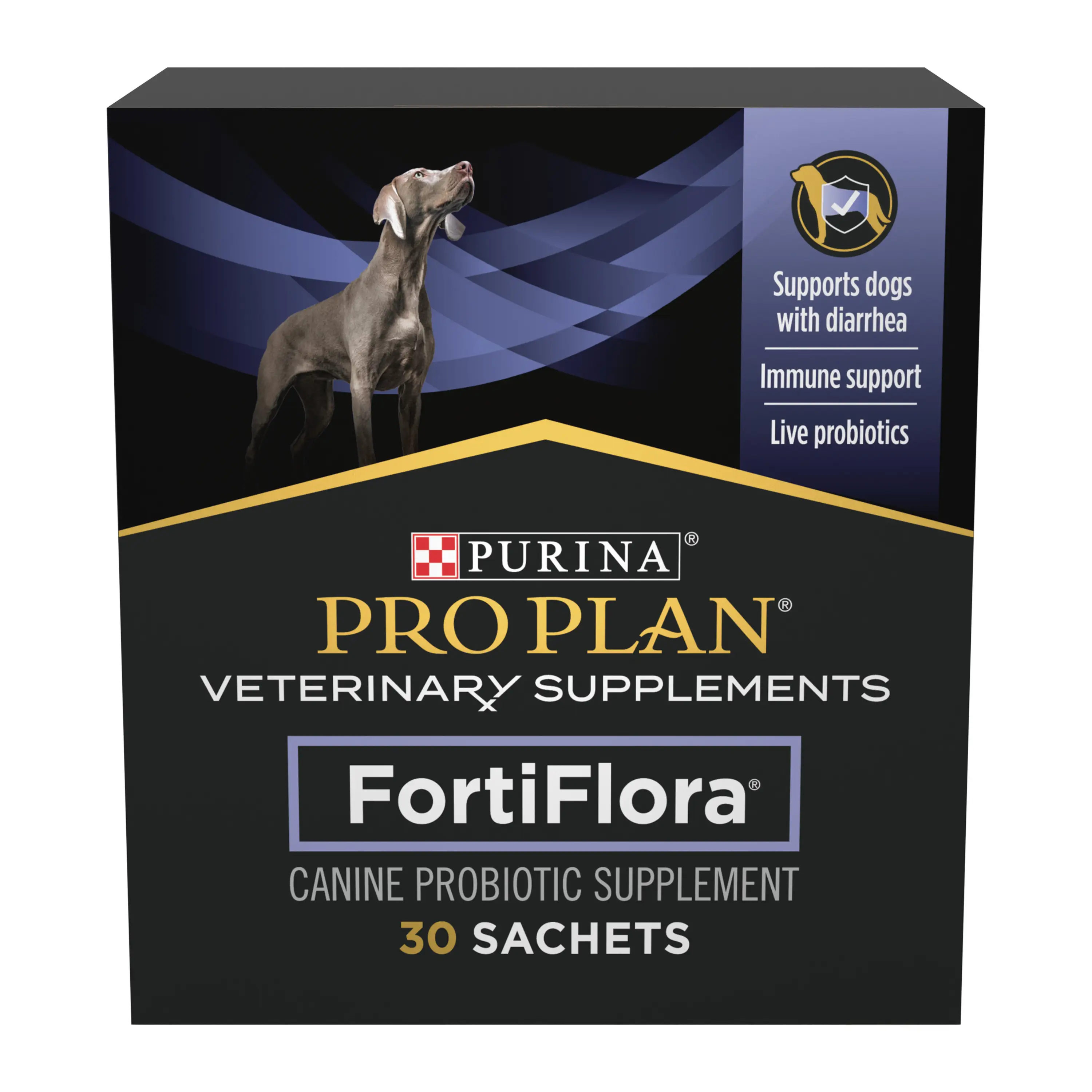 Purina Pro Plan Veterinary Supplements FortiFlora Dog Probiotic Supplement, Canine Nutritional Supplement - 30 ct. Box Springtok