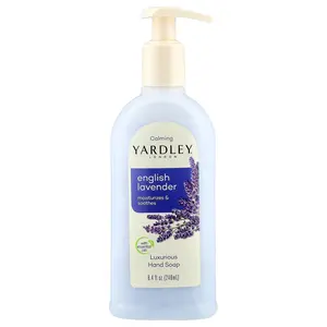 Yardley London Luxurious Hand Soap, English Lavender, 8.4 fl oz (248 ml)