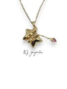 COPPER CHAIN WITH STAR LOCKET PENDANT (0073)