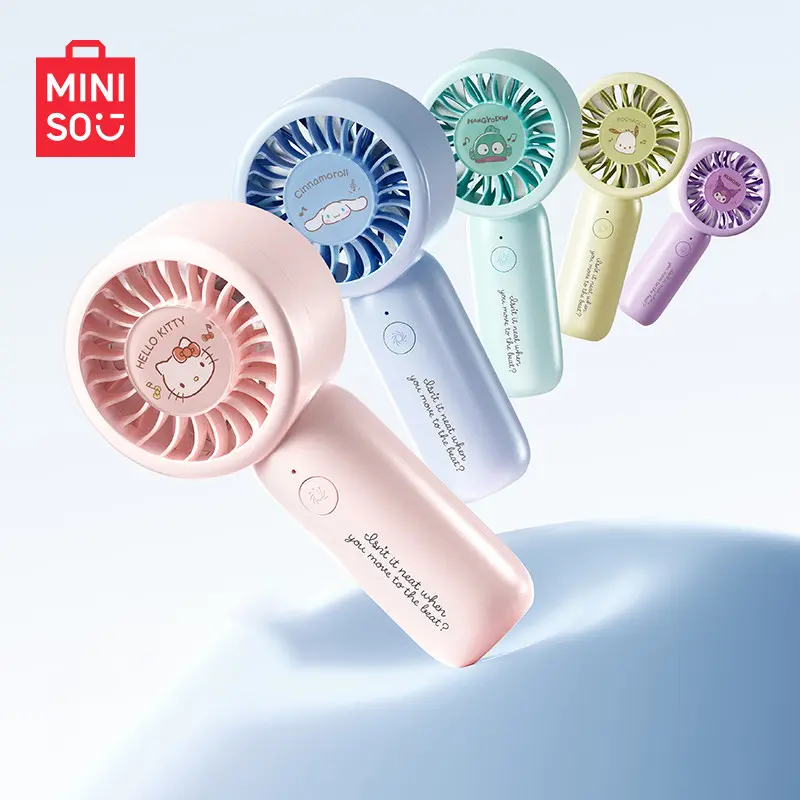 MINISO SR Handheld Mini Fan, Powerful Portable USB Fan, Ultra-Quiet for Office & Desk, Lightweight On-the-Go Fan with Long Battery Life for Student Dormitory,Perfect Gift for Mom,#Summervibes