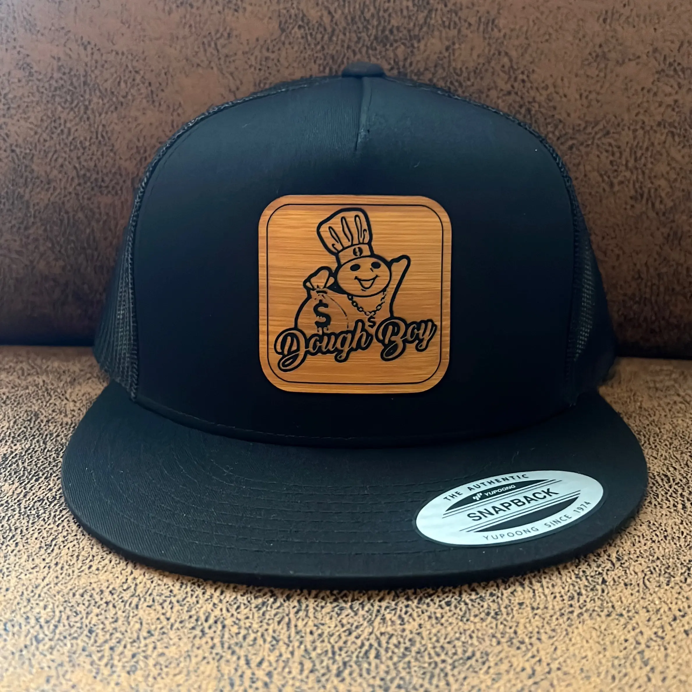 Dough boy yupoong 6006 hat black