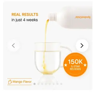 SpoiledChild Collagen Peptides + Vitamin C + Hyaluronic Acid Liquid Collagen Mango Flavor 400ml 13.5 FL oz