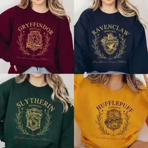 Vintage Hogwarts Houses Shirts, Harry Potter Sweatshirt, Vintage Magic Wizard Harry Potter Shirt, Hogwarts Sweatshirt