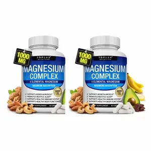 (Flash Sale : 2 Bottles) Toplux Magnesium Complex 8 Essential Magnesium Supplement 1000mg