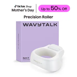 Wavytalk Precision Roller Attachment for JD-TM028 Bare It IPL Device, Designed for Even Flashes to Eliminate Missed Spots for Full Body Coverage in Half the Time,White