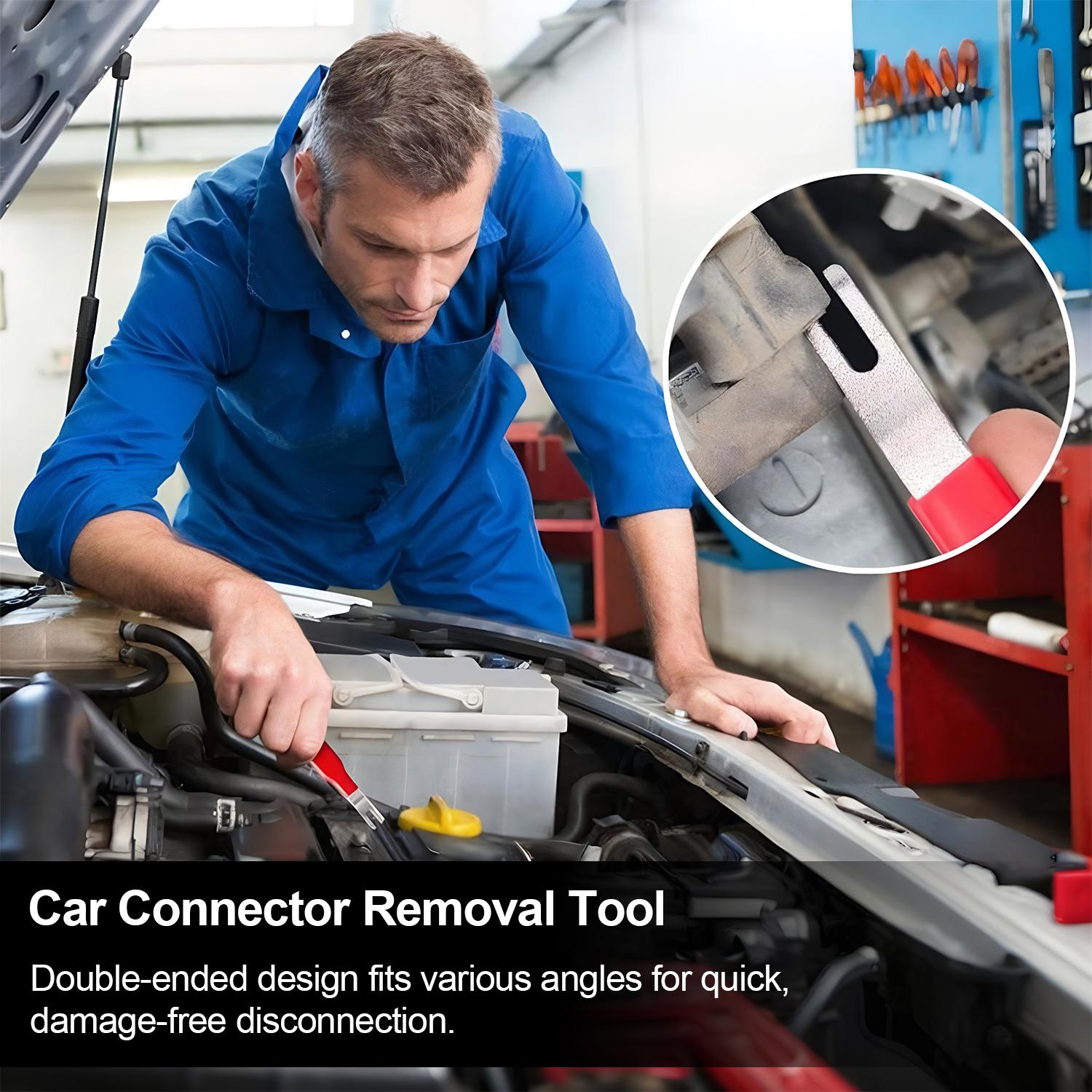 VAYWET Automotive Electrical Terminal Connector Separator Terminal Release Removal Tool, Connector Removal Pliers Connectors Remove Tool, Double Ended Design Auto Puller for Cars, Trucks, SUV Dual End Wiring Harness Disconnect Metal Connector Pin Removal