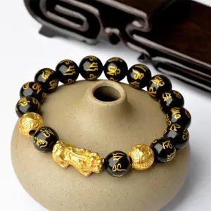 Luck Beaded Bracelet for Women & Men Feng Shui Wealth Bracelet Pixiu Design Charm Adjuestable Bracelet for Daily Party Clothing Decor Trendy All-match & Exquisite Jewelry
