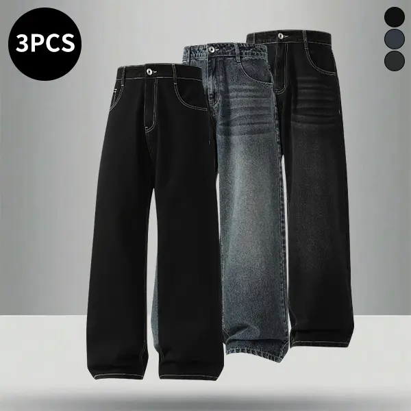 Black + Vintage Blue + Black & Gray