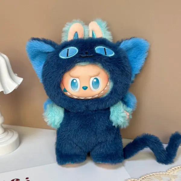 17CM Doll Cute Hooded Outfit with Matching Bag, Soft Fluffy Cuddly Material, Keroubelos Themed Baby Doll Clothes Accessory, Ideal for Collectors & Soft Cuddly Gift