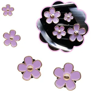 Cute Flowers Air Vent Clips Car Air Freshener,4pcs Purple Girly Daisy Flower Car Accessories for Women,Lavender Car Decorations Refillable Clips On Air Freshener