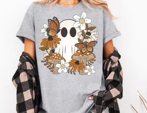 Women's Fall Ghost T-shirt, Cotton/Polyester Blend