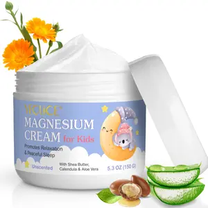 Yecuce Magnesium Oil Cream 150g, Nourishing Soothing Protection for Sensitive Skin, Promotes Body Magnesium, Gentle No Fragrance, Body Moisturizer
