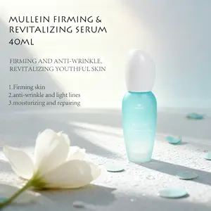 PHISYA Firming Essence with VERBASCUM THAPSUS Extract Promotes Collagen Synthesis Enhances Skin Elasticity Anti-Oxidation Deep Hydration Reduces Acne Scars Shaping Lifting Improves Nasolabial Fold and Chin Line Moisturizing Firming Aging Facial Plant Hyal