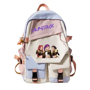 2026 New Kpop Girl Group Anime Peripheral Printed Backpack School Bag Small and Medium Portable Campus Backpack