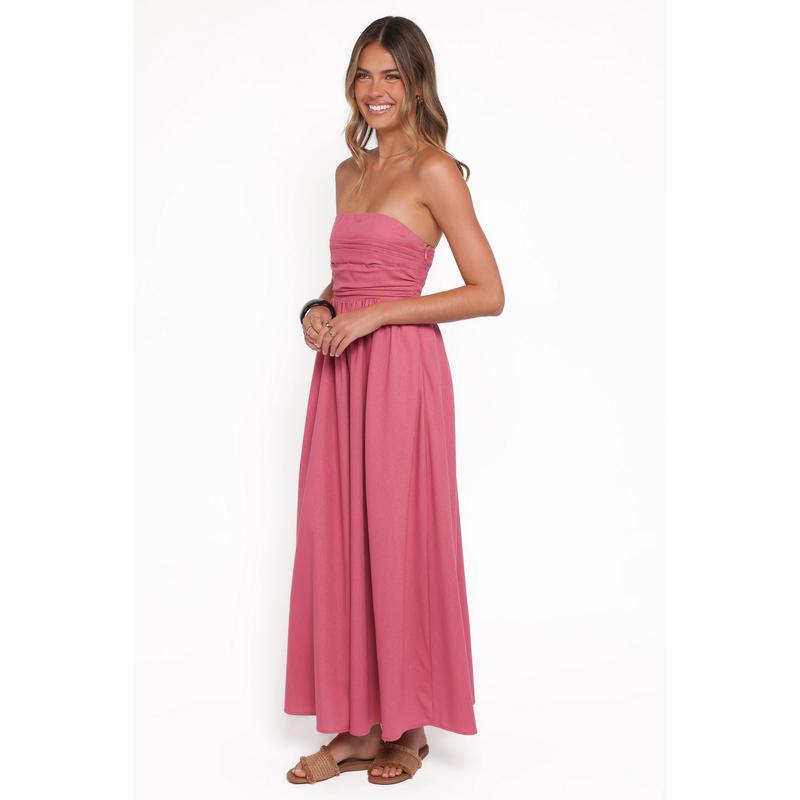 Kayt Strapless Dress - Petal Pink