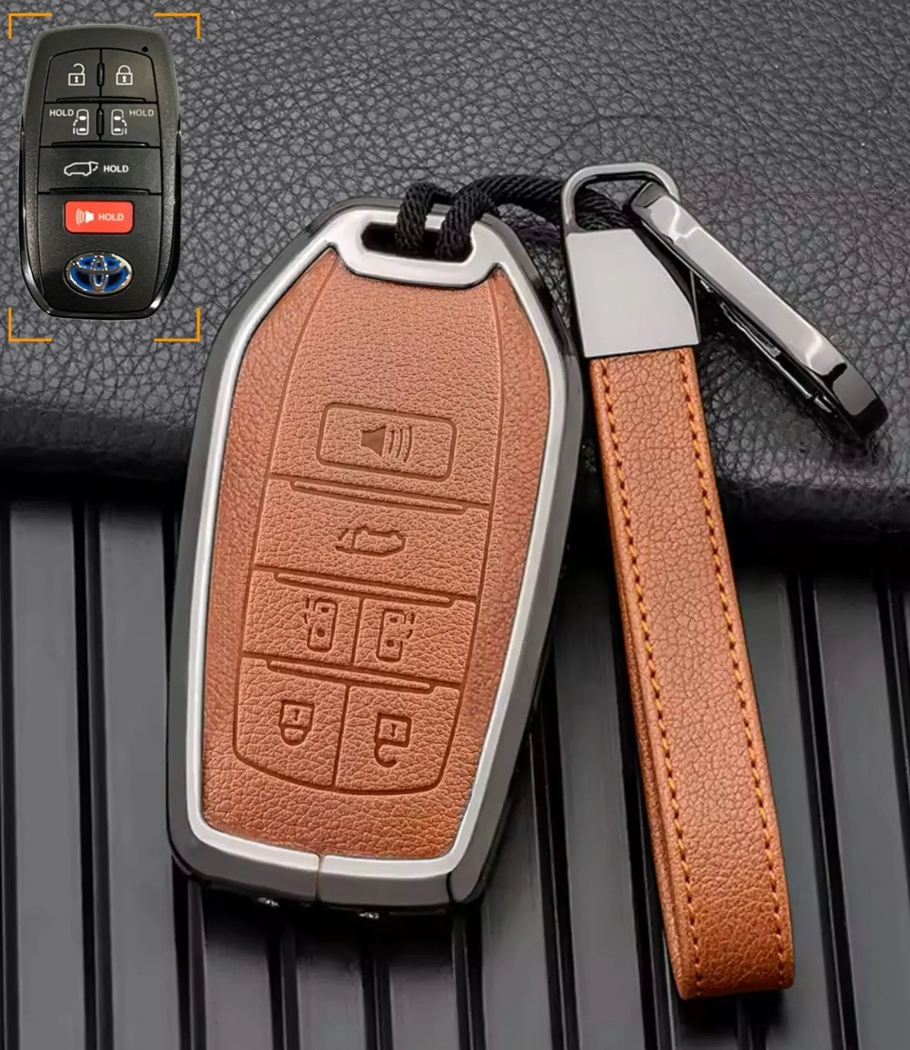 Toyota Key Fob Cover — 6-Button (Sienna, Highlander, 4Runner)