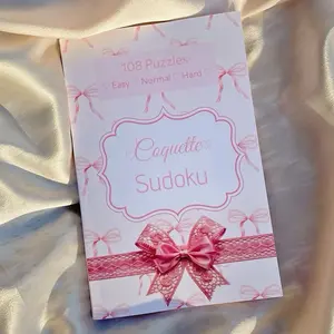 ୨୧ Coquette Sudoku: the prettiest pink, girly puzzle book ୨୧