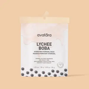 Avatara Lychee Boba Mask Hydrating Hydgel Nourishing Skincare for Comfort and Skin Repair