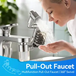 High-value pull-out faucet accessories, kitchen faucet upgrade showerhead, durable household pull-out faucet, RV pull-out faucet showerhead,commercial kitchen faucet multifunctional pull-out faucet water mode、sink faucet