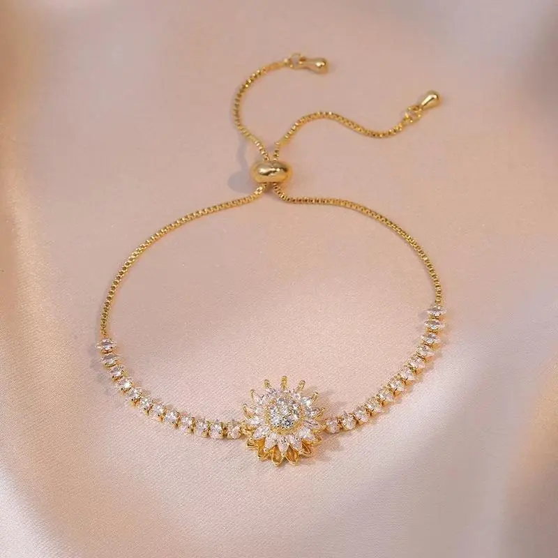 Spinning Sunflower Bracelet for Women �C A Calming and Relaxing Accessory