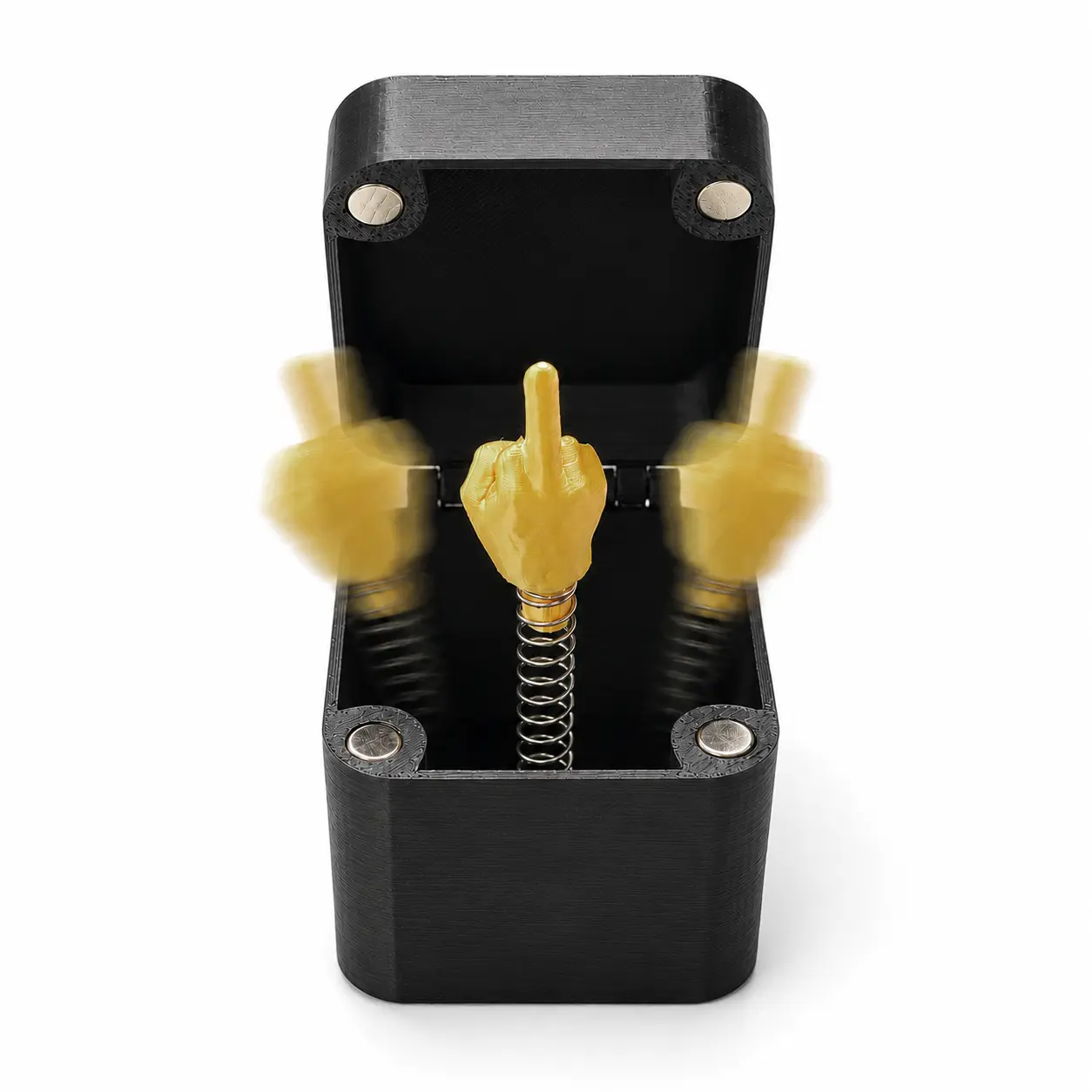 Surprise Middle Finger Pop-Up Box - Hilarious Gag Gift with Magnetic Snap